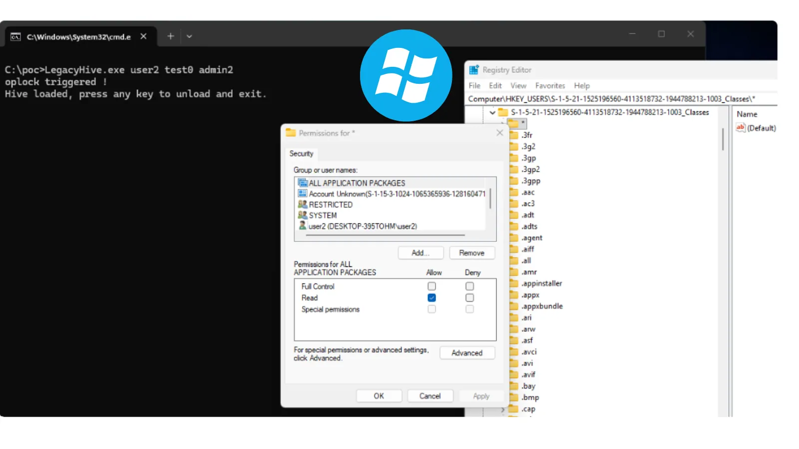 New LegacyHive Windows 0-day Vulnerability Allows Users to Load Another User’s Registry