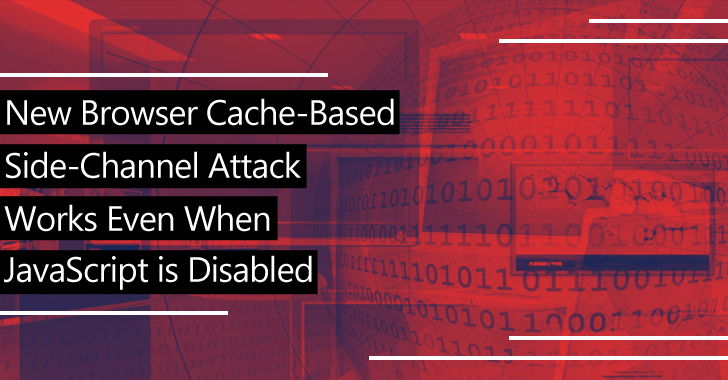 New Browser cache-based side-channel Attack that Works Even When Script Execution is Completely Blocked