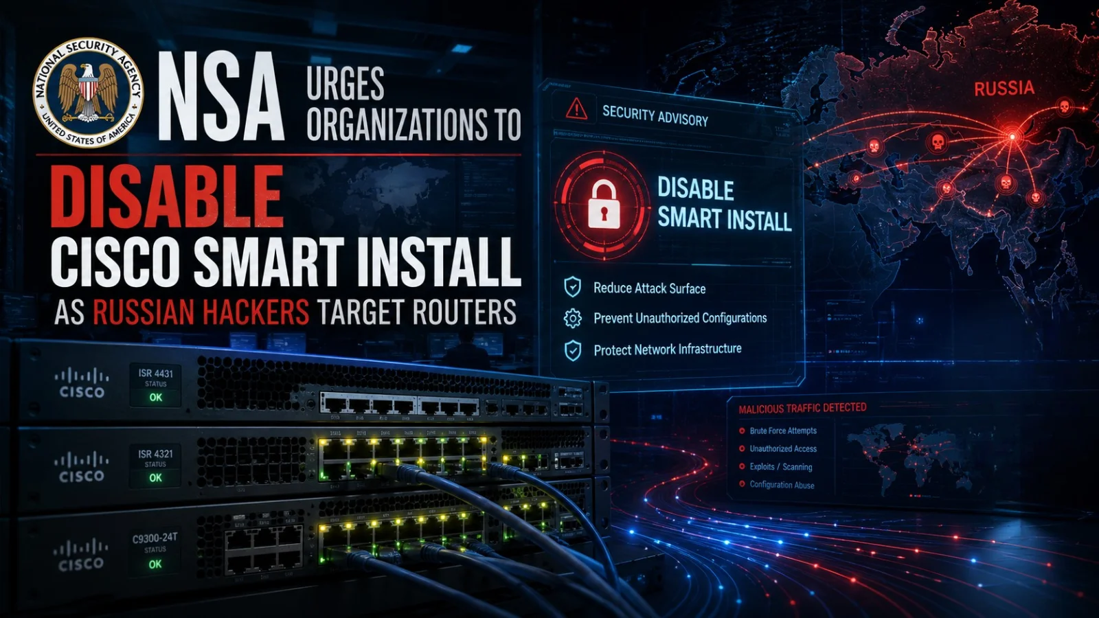 NSA Urges Organizations to Disable Cisco Smart Install as Russian Hackers Target Routers