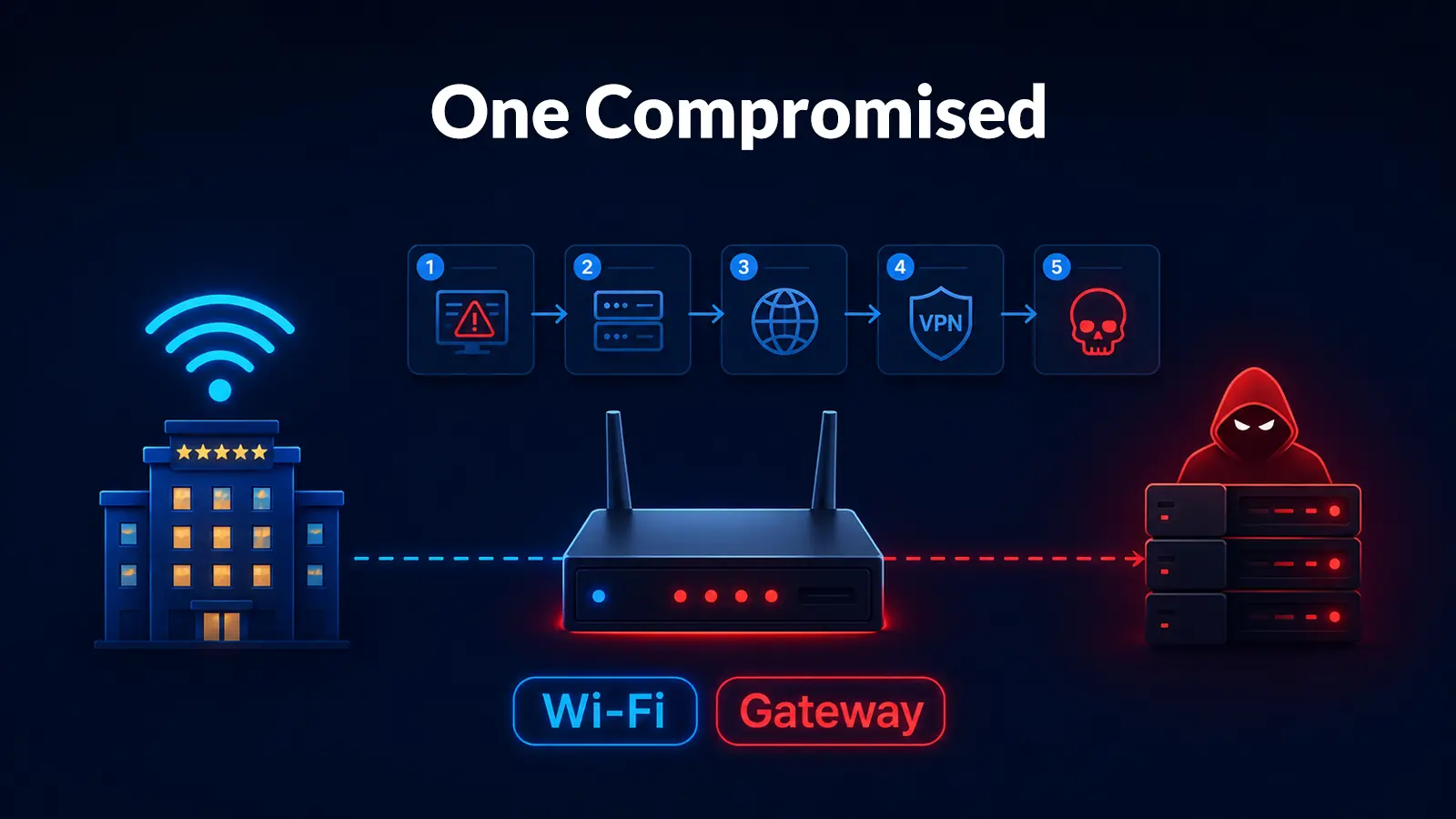 One Compromised Wi-Fi Gateway Can Redirect Every Hotel Guest to Attacker Controlled Servers