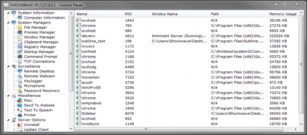 Imminent Monitor – A RAT That Allow Hackers to Gain Full Control of the Windows Servers & Windows OS