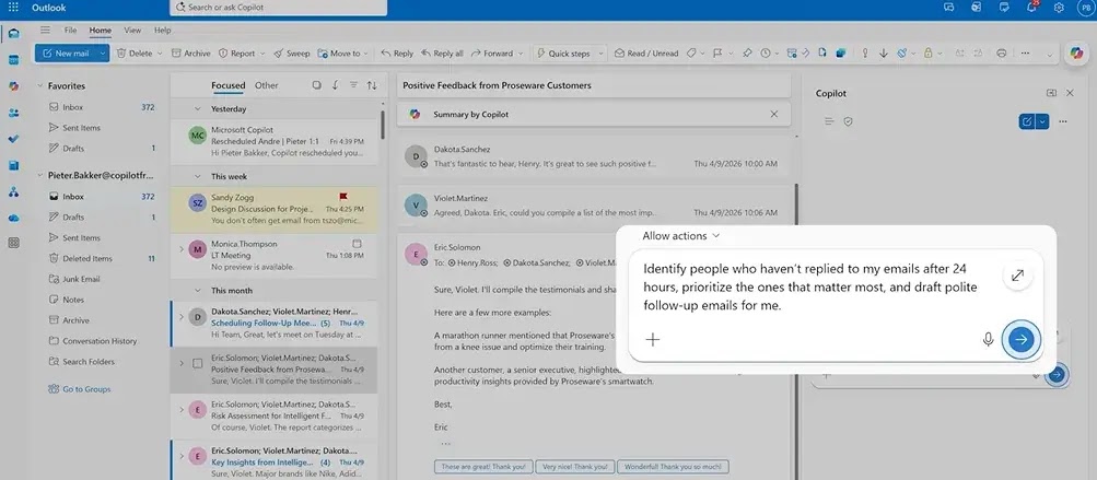 Autonomous Inbox Management (Source: Microsoft)