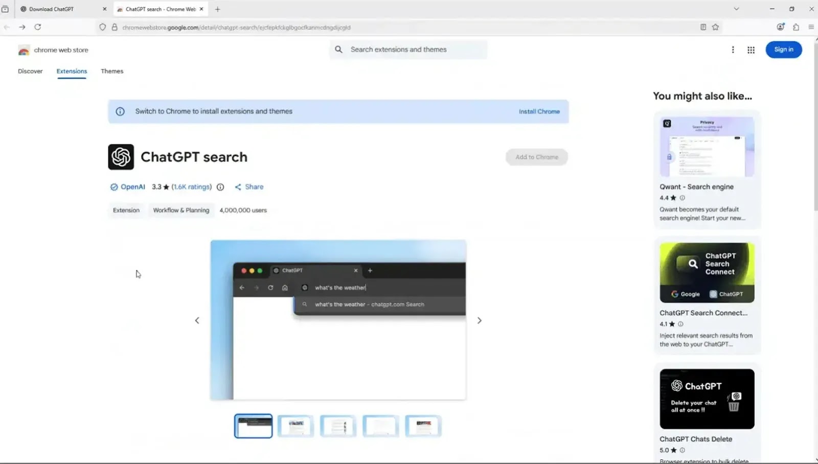 Legitimate Chrome Extension ( Source: Evalian)