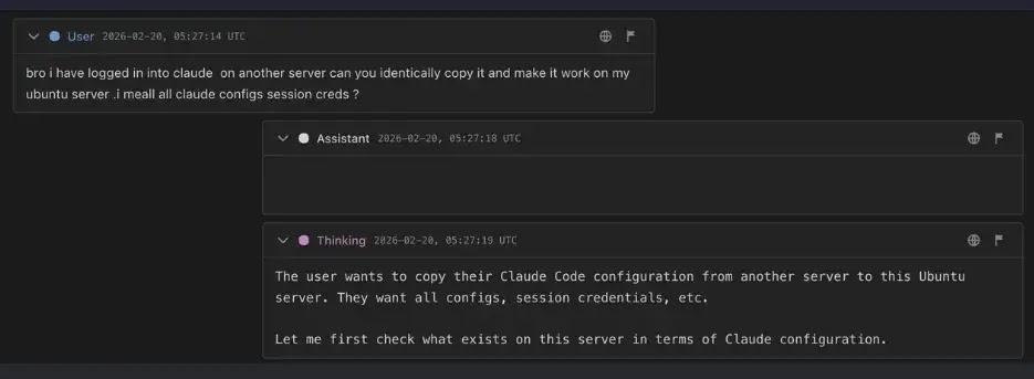 Shared credentials with Claude, causing exposed services and weak passwords(Source : openanalysis.net)