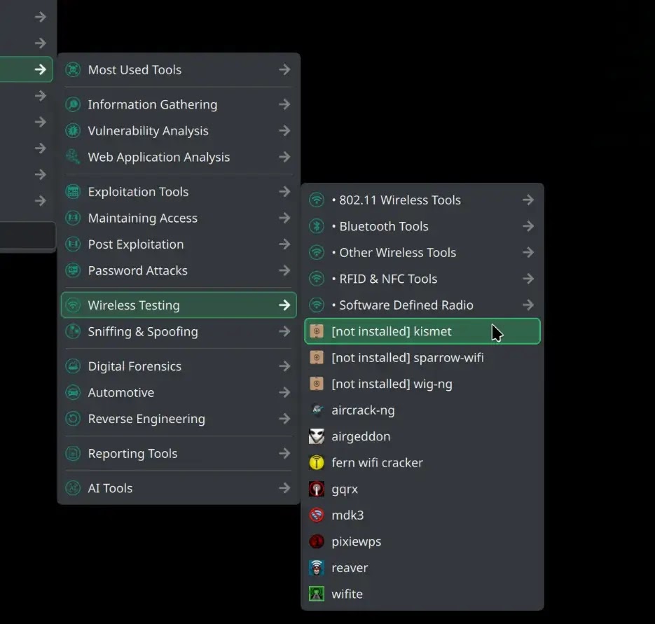 parrot-exec ( source : parrotsec )