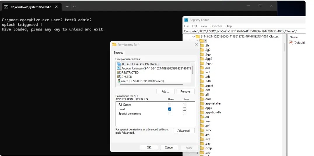 PoC in LegacyHive.cpp (source : github )