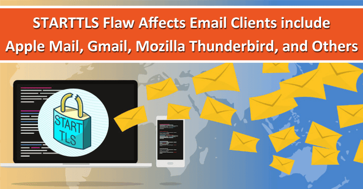 STARTTLS Flaws in Email Clients Let Hackers Steak The Credentials From Apple Mail, Gmail, Mozilla Thunderbird