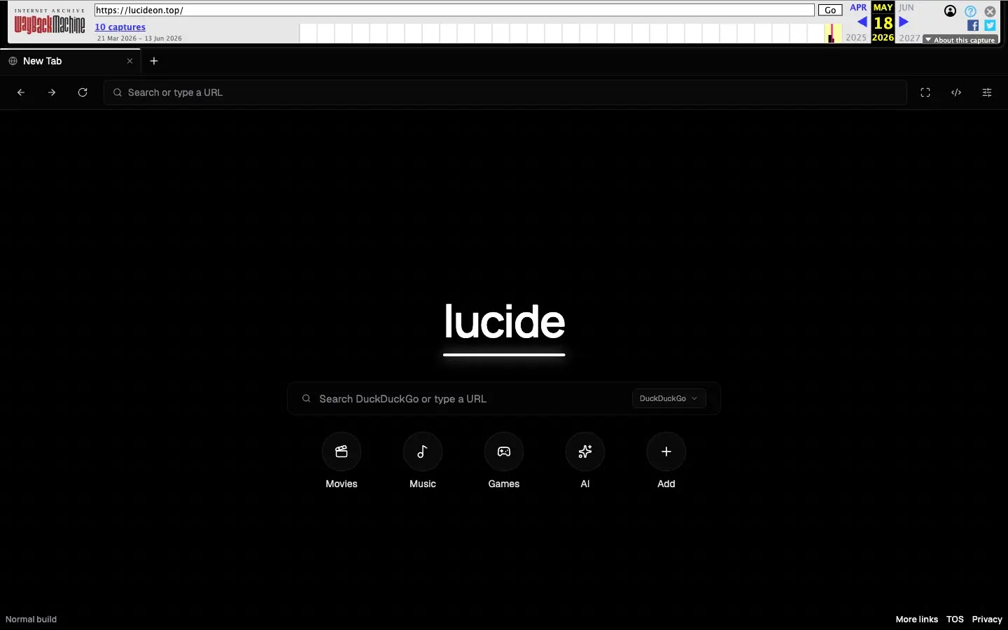The Lucide Proxy website (SOurce - JFrog)
