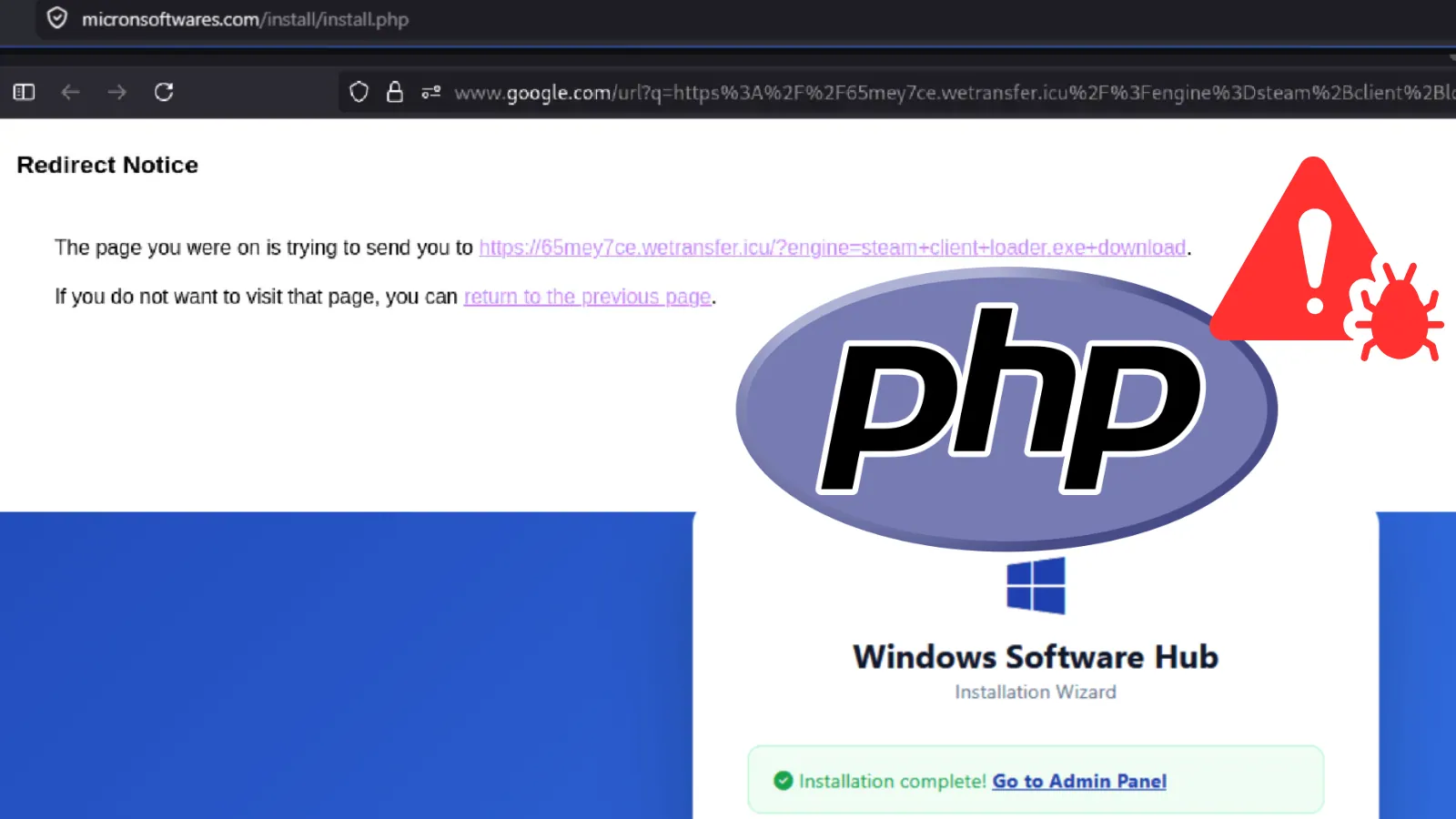 Threat Actor Malware Platform Exposed via Unlocked PHP Installation Page