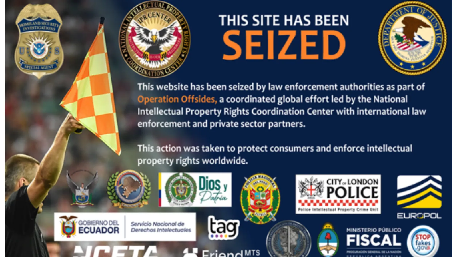U.S. Seizes Hundreds Domains Used to Stream World Cup Matches Illegally