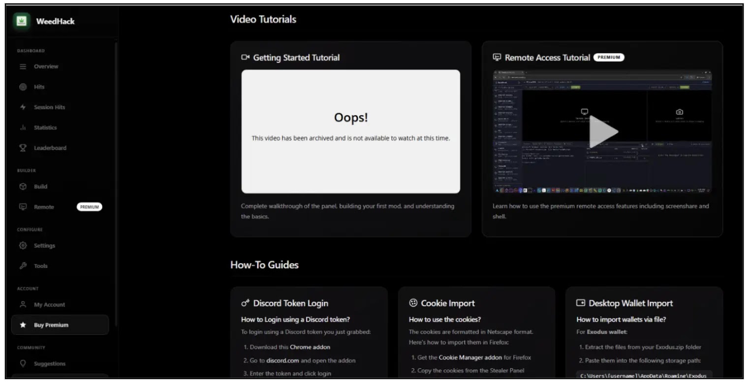 Video tutorials and guides (Source - DarkAtlas)