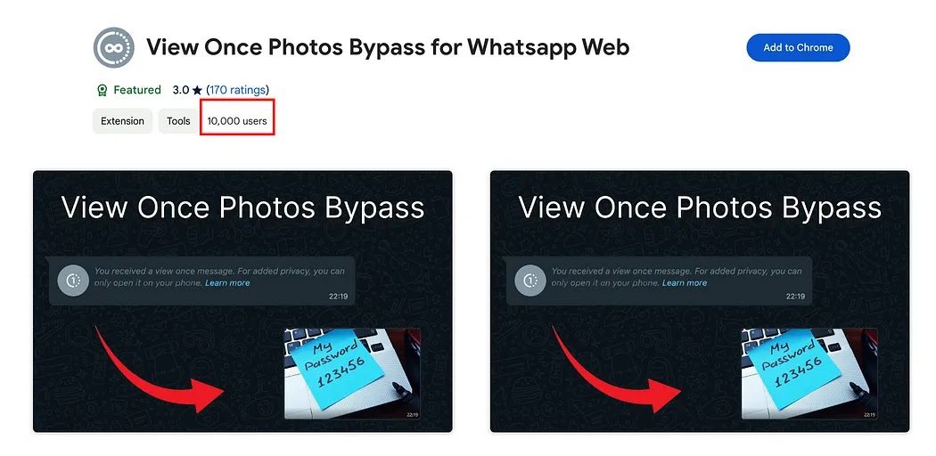 View once feature bypass apps