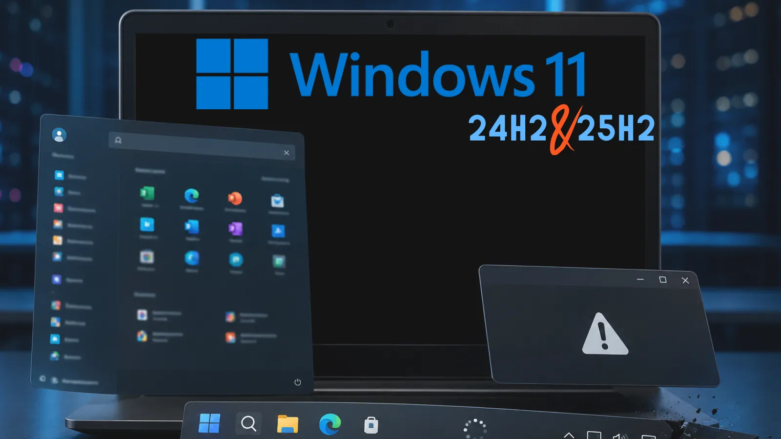 Windows 11 24H2 and 25H2 Issue Causes Black Screen, Start Menu Failure, and Taskbar Crashes