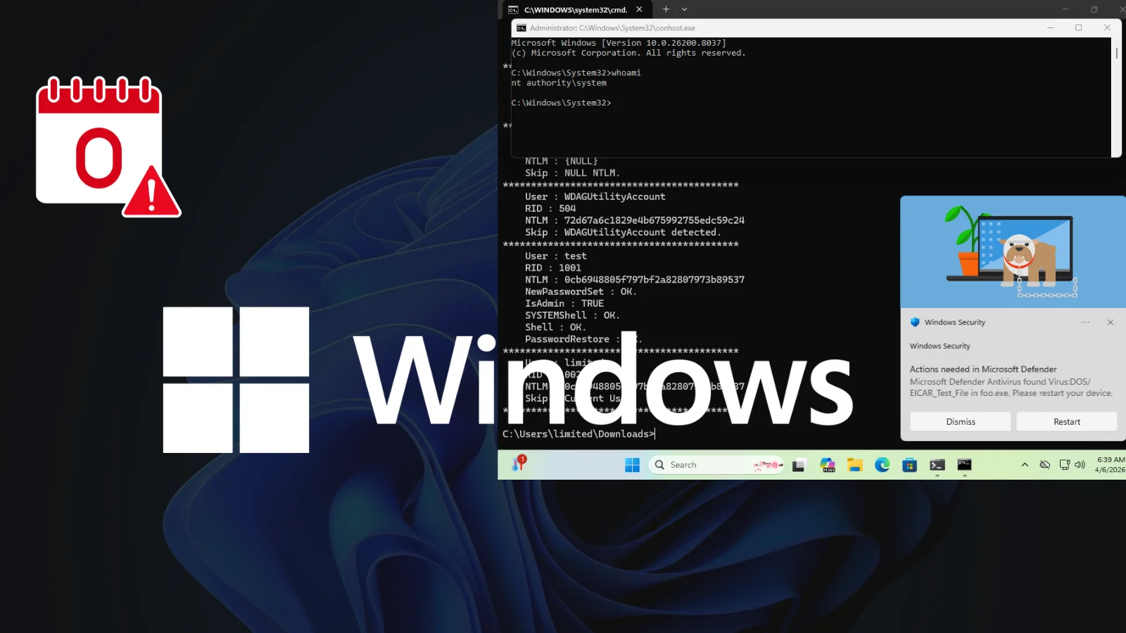 Researcher Released Windows Defender 0-Day Exploit Code, Allowing Attackers to Gain Full Access