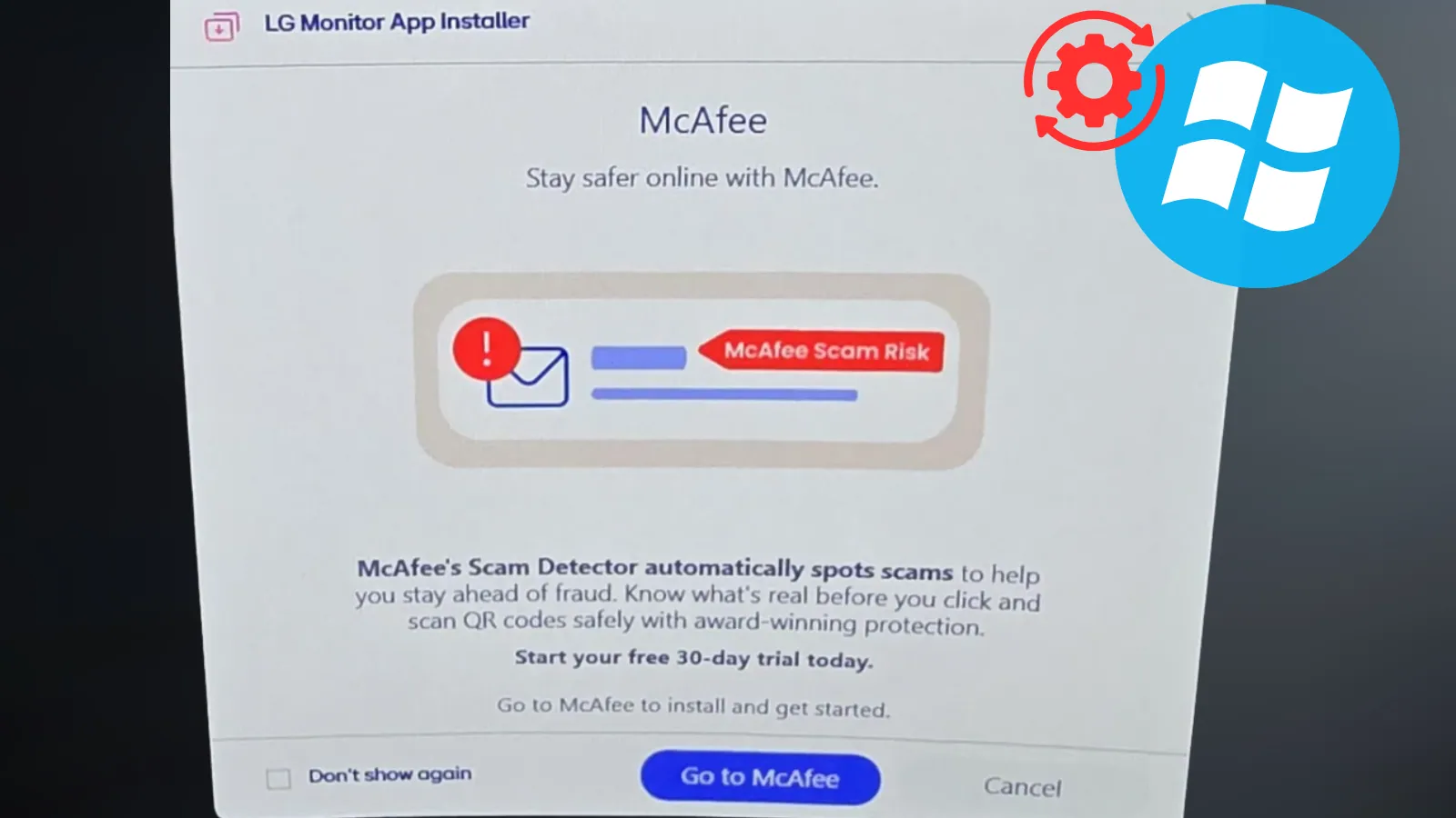 Windows Update Silently Installs LG Monitor App That Pushes McAfee Ads