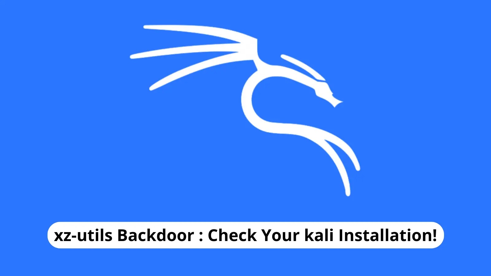 xz-utils Backdoor Found in Kali Linux Installations – Check for Malware Infection