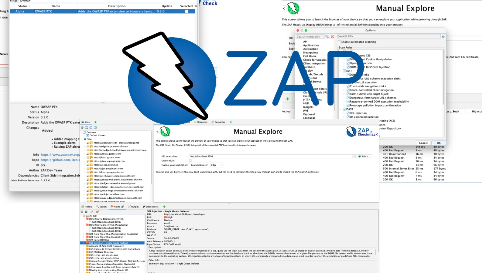 New ZAP PTK Add-On Maps Browser Security Findings as Native Alert Into ZAP